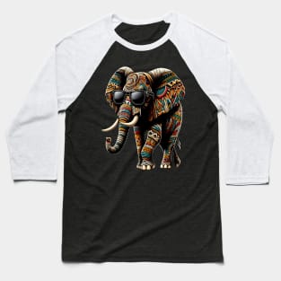 elephant Vintage Sunglasses Funny African Animal Lover Baseball T-Shirt